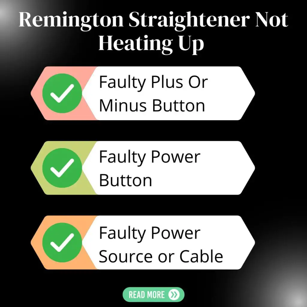 Remington Straightener Not Heating Up 