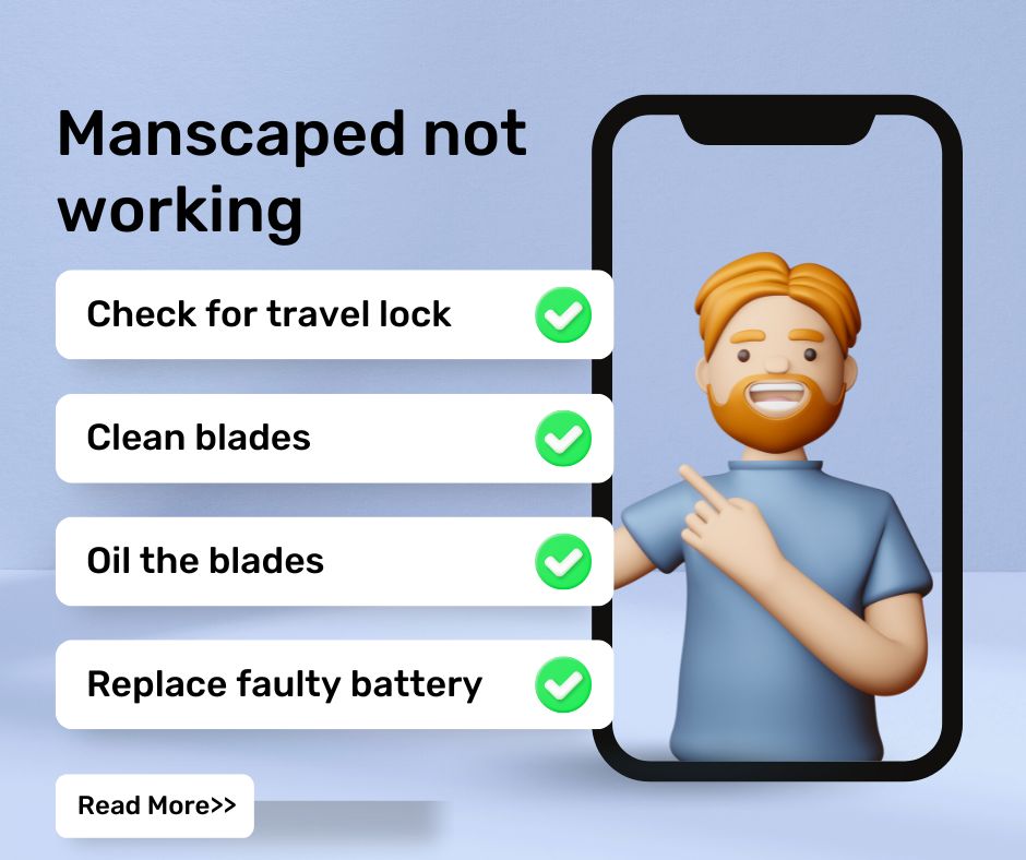 Manscaped Fully Charged But Not Working
